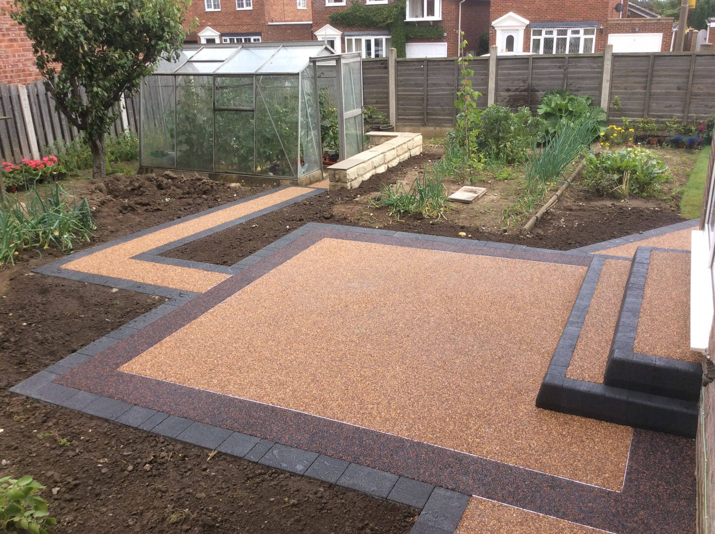 Resin path area